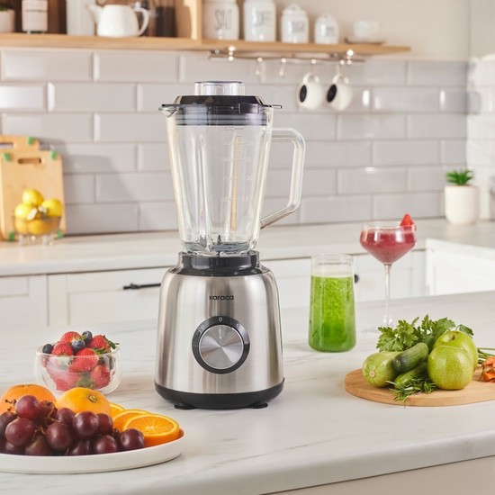 Karaca Inox Smoothıe Blender 1000 W 1 lt Kapasite Buz Kırma Fonksiyonu ile Pratik Kullanım