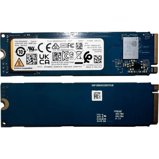Kioxia KBG60ZNV512G 512GB SSD M.2 Nvme 2280 Gen 4 Pcıe 4.0 x 4 Bg6 Hf (Kutusuz)