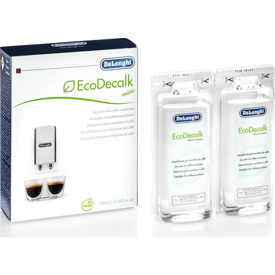 DeLonghi Ecodecalk Kahve Makinası Kireç Sökücü 2x100 ml Doğa Dostu Yüksek Performanslı Çözüm