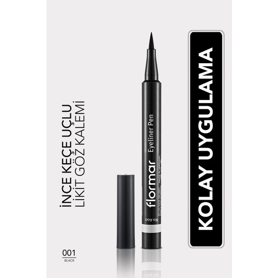 Flormar Yarı Mat Yoğun Pigmentli Suya Dayanıklı Hassas Uçlu Kalem Eyeliner 8690604109609