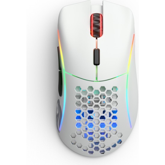 Glorious Model D Kablosuz RGB Ergonomik 19000 DPI Gaming Mouse – Mat Beyaz