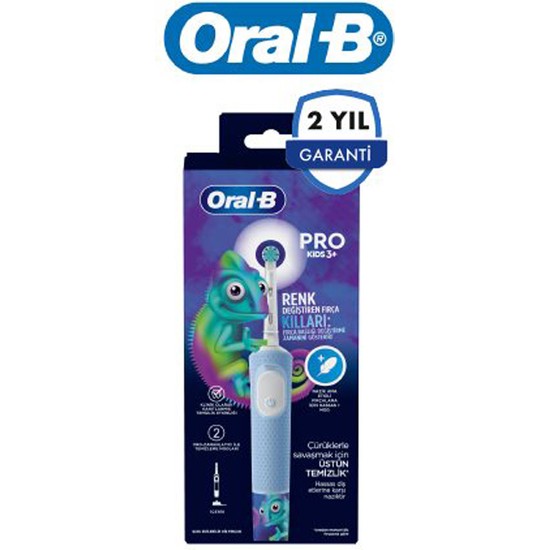 Fantom Oral -B D103 Pro Kids Bukelamun Desenli Şarjlı Diş Fırçası - Mavi