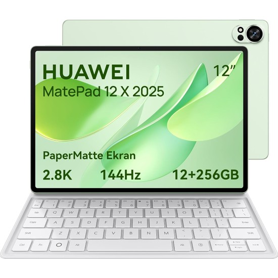 Huawei Yeni (2025) Matepad 12X 12.0" Papermatte Edition 12GB 256GB Yeşil + Klavye