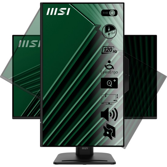 MSI Msı 27" Pro MP272PMG 1920X1080 (Fhd) 16:9 Flat IPS 120HZ 1ms Adaptıve-Sync Pıvot Monıtor