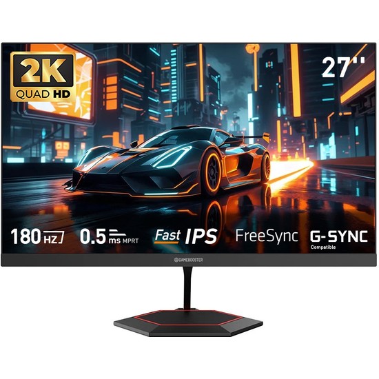 Gamebooster GB-27F180QF 27" 180Hz Fast IPS 0.5ms Mprt 2k Qhd 2xhdmı+2xdp Rgb Flat Gaming Monitör
