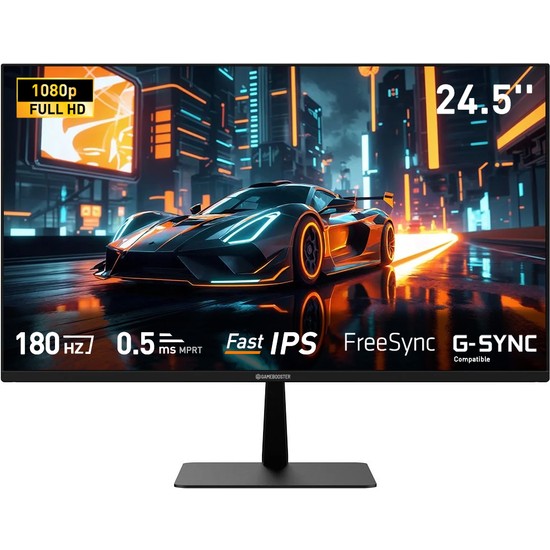 Gamebooster GB-25F180FF 24.5" 180Hz Fast IPS 0.5ms Fhd 1*hdmı+1*dp Rgb Flat Gaming Monitör