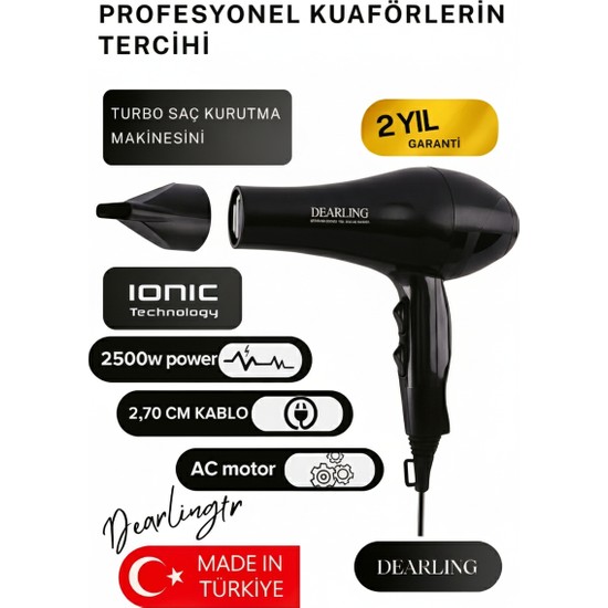 Dearling 4200  Profesyonel Saç Kurutma Makinesi