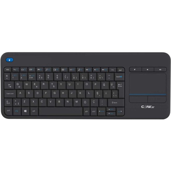 Claw's Orvia Luxe Kablosuz 3 Modlu & Dahili Touchpadli Windows & Macos Uyumlu 6 Aya Kadar Pil Ömürlü Kablosuz Ofis Klavyesi (Çift Bluetooth Profili & 2.4g Wifi Desteği)