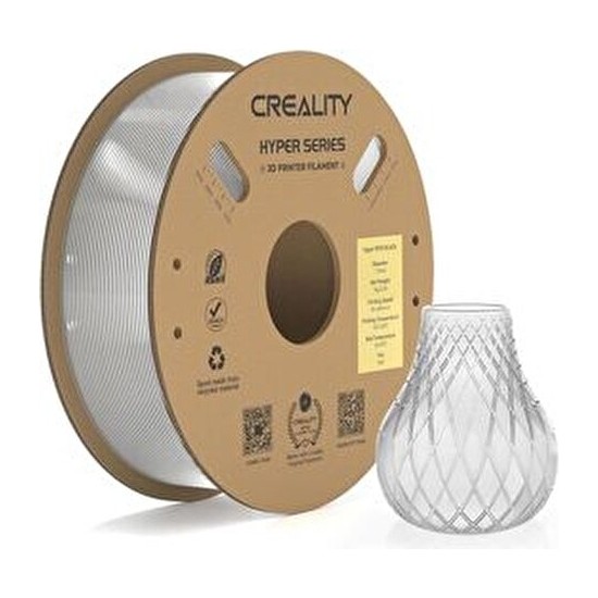 Creality Hyper Petg Şeffaf Filament 1.75 mm 1kg Yüksek Kalite 3D Yazıcı Malzemesi