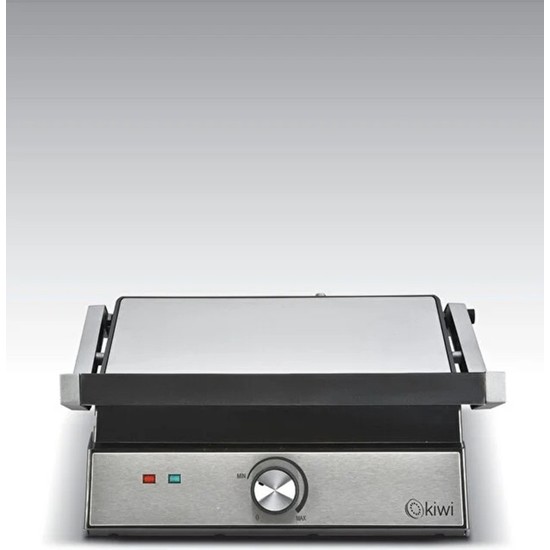 Kiwi KSM-2448 2000 W Gri Tost Makinesi Paslanmaz Çelik Gövde İle Tek Taraflı Kullanım