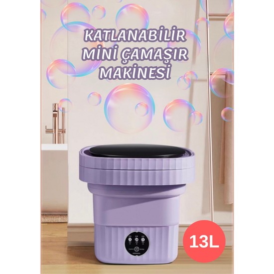 Mucosan Katlanabilir Mini Çamaşır Makinesi ve Kurutma Özellikli A Enerji Sınıfı 1000 d/dk Devir Hızı