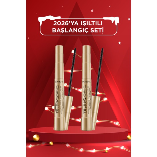 L'oréal Paris Telescopic Maskara - Siyah 2'li