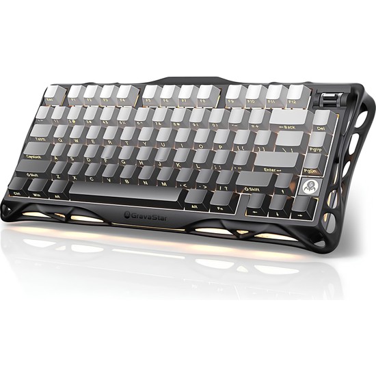 Gravastar Mercury K1 Kablosuz Mekanik Gaming Klavye, Bluetooth Bağlantı, Kare Tuş Formu, Oyun İçin