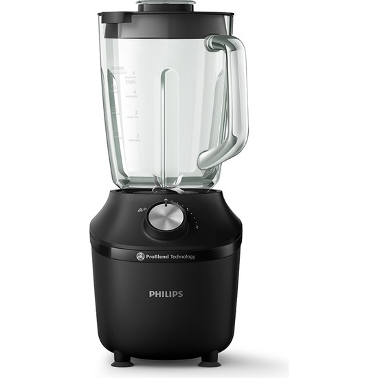 Philips 3000 Serisi Blender ProBlend Crush Teknolojisi 600W, 2 Lt, 2 Hız Ayarı + Darbe, Cam Hazne, HR2291/41
