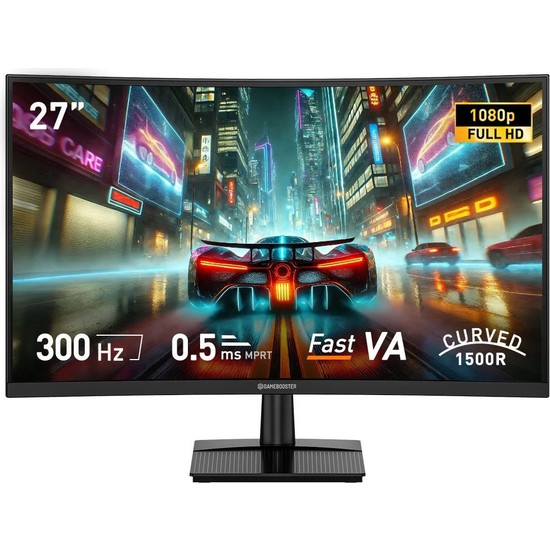Gamebooster GB-27C300FF 27" 300Hz 0.5ms Curved Freesync Adaptive Sync Fhd Fast Va Gaming Monitör