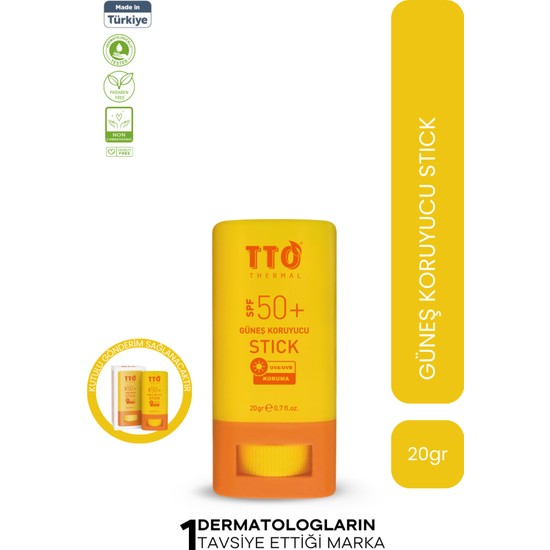 TTO Thermal Güneş Koruyucu Stick Spf50+ 20 g