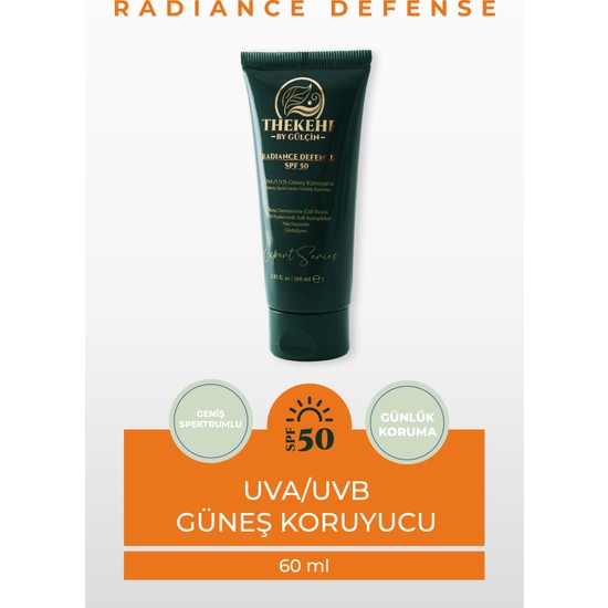 The Khef The Kehf Radiance Defense SPF 50+ Aydınlatıcı ve Koruyucu Güneş Kremi Tüm Cilt Tipleri İçin 50 ml