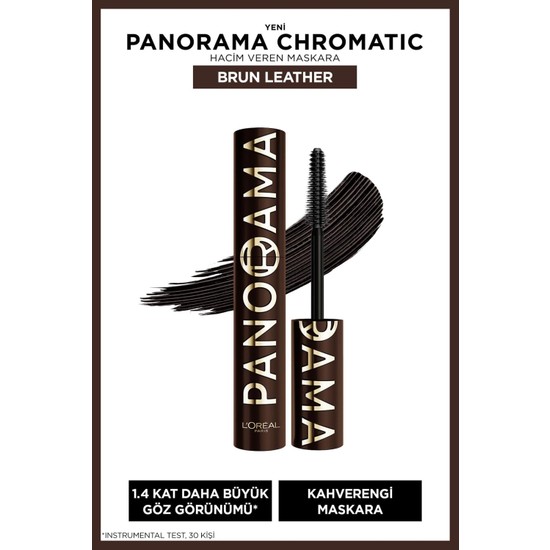 L'oréal Paris Panorama Chromatic Maskara Hacim Verici Kahverengi Brun Leather Büyük Boy