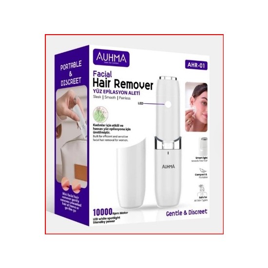 Auhma AHR01 Yüz Temizleme Epilasyon Aleti Mini Tüy Alma Cihazı