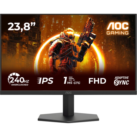 AOC 24G11ZE 23,8" 240 Hz(OC) 0,3 ms FreeSync Full HD HDR 10 Fast IPS Oyuncu Monitörü