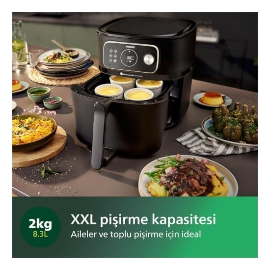 HD9875/90 Airfryer 7000 Serisi Xxl Connected, 2 Kg, 8.3 L Kapasite, Uzaktan Bağlantılı