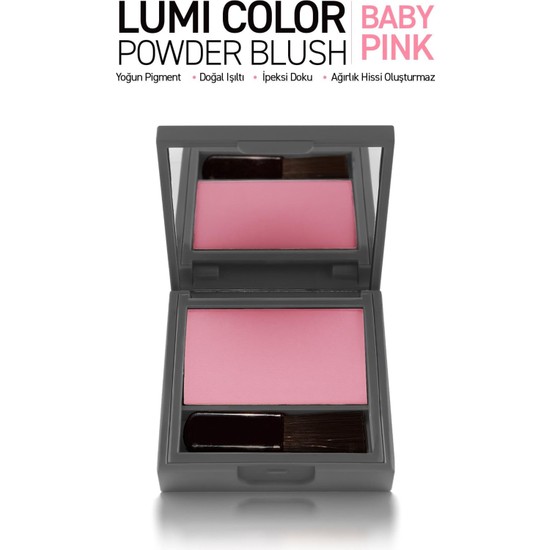 Alix Avien Yoğun Pigmentli Ultra Ince Ipeksi Dokulu Pudra Allık - Lumi Color Powder Blush 150 Baby Pink