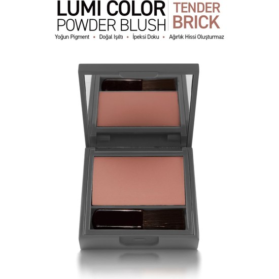Alix Avien Yoğun Pigmentli Ultra Ince Ipeksi Dokulu Pudra Allık - Lumi Color Powder Blush 155 Tender Brick
