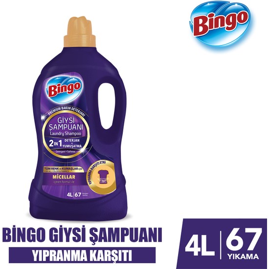 Bingo Giysi Şampuanı Yıpranma Karşıtı 4LX2