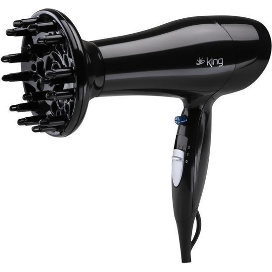 King K-428 Adora 2000 W Saç Kurutma Makinesi – Difüzörlü, İyon Teknolojili, Soğuk Hava ve 2 Hız Ayarı, Hafif ve Sessiz Tasarım