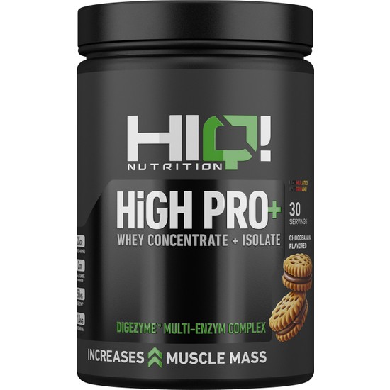 HIQ Nutrition High Pro+ 900 gr  Chocobanana Aromalı Toz Sporcu Besini Yetişkinler İçin Zengin İçerik