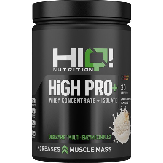 HIQ Nutrition High Pro+ 900GR Vanilla Ice Cream Flavored
