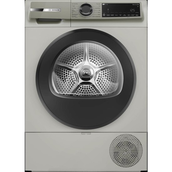 Bosch WQJ2420XTR Isı Pompalı Kurutma Makinesi 9 kg Gümüş Serie 6 Enerji Sınıfı E Nem Sensörü ile