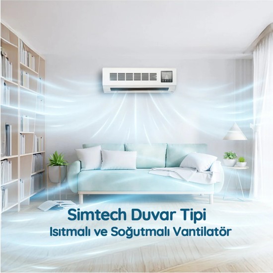 Simtech KM-2514 7000 BTU Duvartipi Isıtıcı ve Vantilatör A+ Enerji Sınıfı Inverter ile Verimli Kullanım