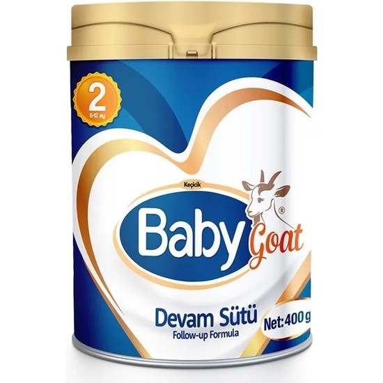 Baby Goat 2 Keçi Sütü Bazlı Biberon Maması 400 gr 6-9 Ay İçin Sütlü Formül