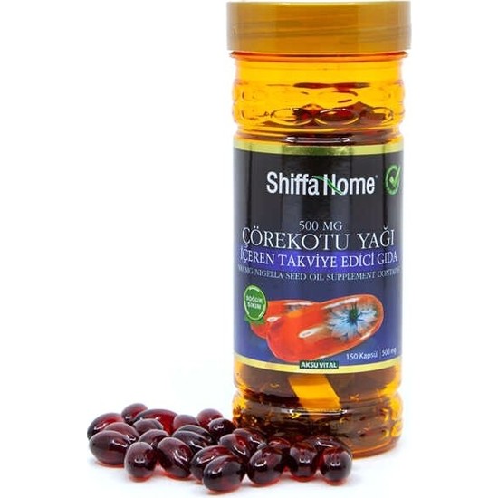 Shiffa Home Çörekotu Yağı 500 mg 150 Softjel Kapsül