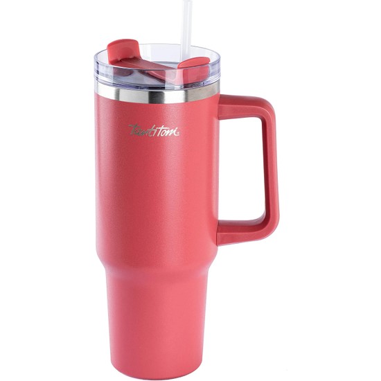 Tantitoni Move Kırmızı Paslanmaz Çelik Pipetli Termos Bardak 1.2l Ergonomik Tasarım ve Kullanım