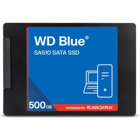 Wd Blue SA510 Sata SSD 2,5 Inç/7 mm Kasalı - 500 GB