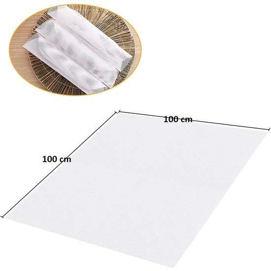 Dalle Silikon Yapışmaz Kurutma Örtüsü 100X100 cm