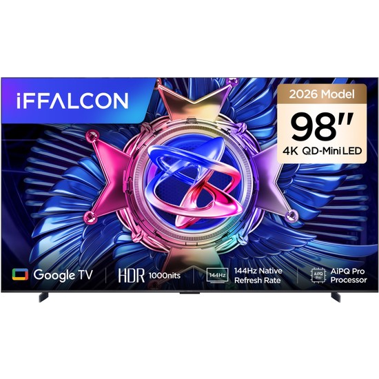 IFFALCON 98U95A 98'' 248 Ekran Uydu Alıcılı 4K Ultra HD Google MiniLED TV