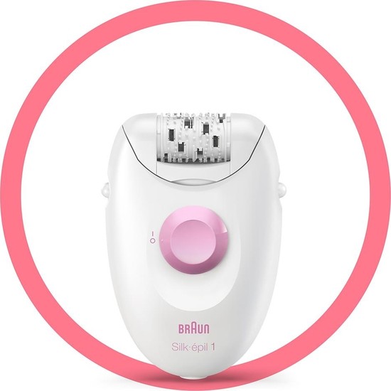 Braun Silk-Épil 1 1176 Kablolu Epilatör Beyaz Renkli Kuru Kullanım İçin Ergonomik Tasarım