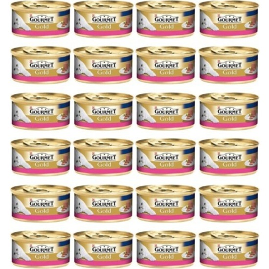 Gourmet Gold Kıyılmış Sığır Etli 85 gr 24'lü Paket Yetişkin Kedi