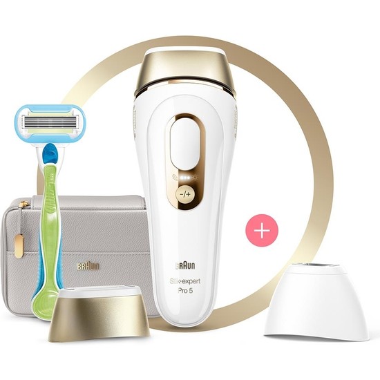 Braun Silk Expert Pro 5 PL5154 400.000 Atımlı Beyaz IPL Cihazı Cilt Temas Sensörü ile