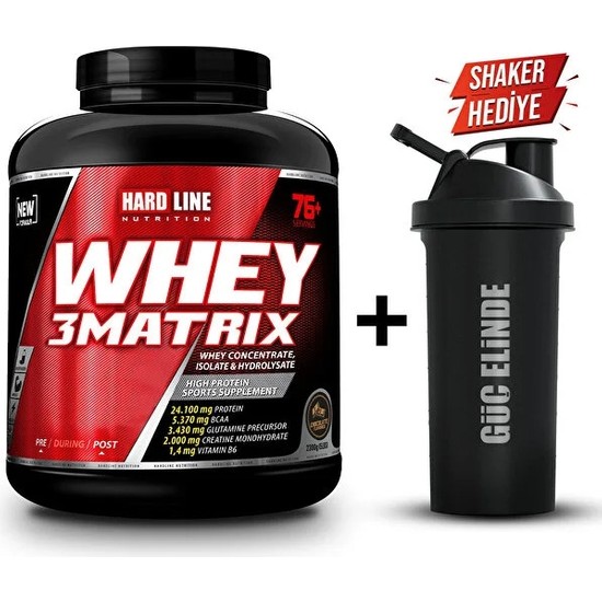 Hardline Nutrition Whey 3 Matrix Protein Tozu 2300 gr Çikolata Aromalı