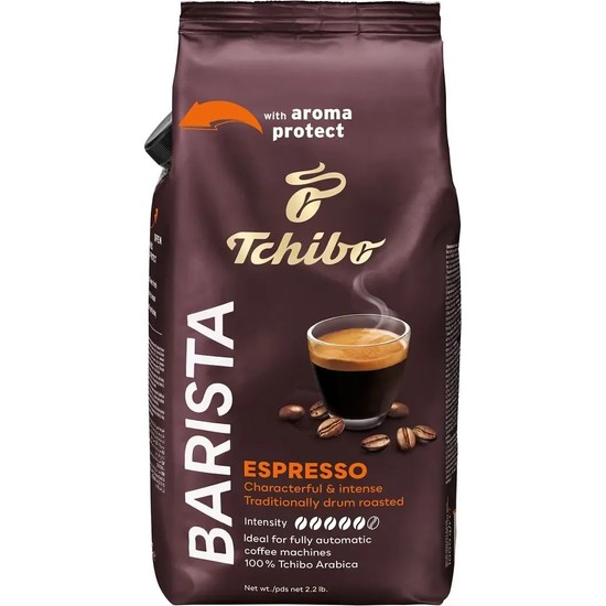 Tchibo Barista Espresso Çekirdek Kahve 1000 gr Almanya Menşeli Yoğun Aroma ve Lezzet
