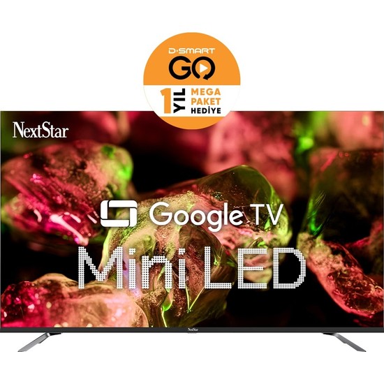 Nextstar YE-55IDG11  55" 140 Ekran Uydu Alıcılı 4K Ultra HD Google Smart MiniLED TV