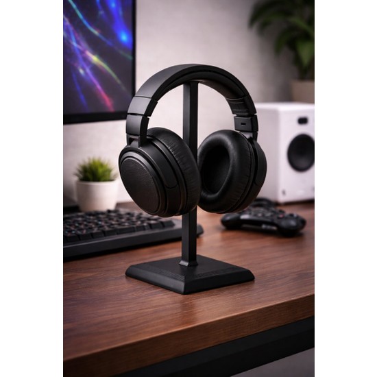 Kulaklık Standı – Masaüstü Kulaklık Askısı-Gaming Kulaklık Standı – Masaüstü Kulaklık Askısı – Kulaklık Tutucu – Minimal Tasarım Kulaklık Standı – 3D Baskı