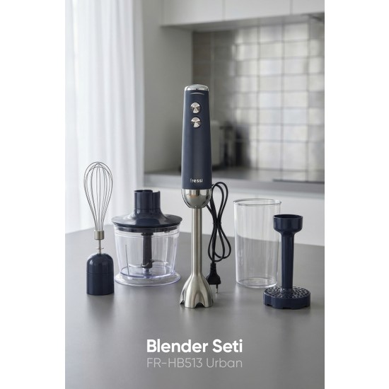 Fressi El Blender Seti 1200 W FR-HB513 Henna Lacivert