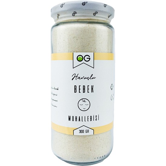 OG natural Havuçlu Bebek Muhallebi Karışımı 300 gr +6 Ay Meyve İçerikli Ek Gıda