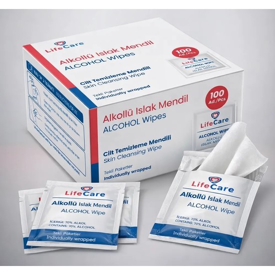 Life Care Alkollü Mendil 100 Yaprak