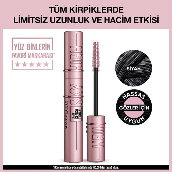 Lash Sensational Sky High Maskara - Siyah